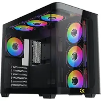 Xigmatek Pano, PC, Schwarz, EATX, ATX, micro ATX, Mini-ITX, Stahl, Gehärtetes Glas, Multi, 16 cm
