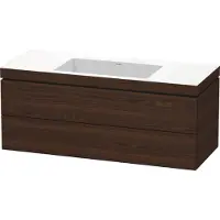 Duravit Waschtischunterschrank c-bonded L-Cube 120x48cm, o HL, N geb., 2 Schub., wandhängend