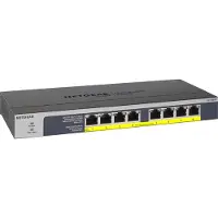 Netgear GS108LP, Unmanaged, Gigabit Ethernet (10/100/1000), Power over Ethernet (PoE), Rack-Einbau, 1U, Wandmontage