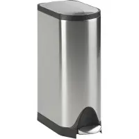 Simplehuman 45 Liter schmetterling Treteimer, fingerabdrucksicherer gebürsteter Edelstahl - 11x11x31,5 cm; CW1897