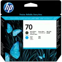 HP 70 Mattschwarz und Cyan Druckkopf, DesignJet Z2100 Fotodrucker; DesignJet Z5200 PostScript-Drucker; Photosmart Pro B9180..., Thermal Inkjet, Schwarz, Cyan, C9404A, Singapur, 143 mm