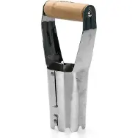 Vito Zwiebelpflanzer 230mm Gartenwerkzeug Holzgriff Edelstahl Hohe Qualität