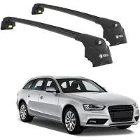 TURTLE DACHTRÄGER AIR-2 , Schwarz AUDI A4 AVANT (B8) 2008 - 2015 (Kombi)
