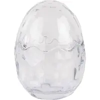 Clayre & Eef Glastopf Ei Ø 9x12 cm Transparant Glas