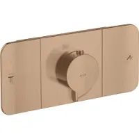Hansgrohe AXOR One Thermostatmodul Unterputzmodell für 2 Verbraucher, 45712310, Farbe: Brushed Red Gold