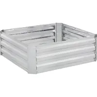 B2X Bodenloser Pflanzkasten aus verzinktem Metall 77x32x5,5 cm für optimale Entwässerung und Schädlingsschutz
