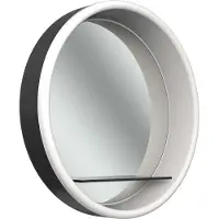 Schneider LUNE D2W Lichtspiegel, rund, rundum LED-Beleuchtung, Durchmesser 733mm, mit Ablage, 211.074.01.41