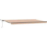 vidaXL Ausziehbare Markise Mehrfarbig 600 x 300 cm Polyester