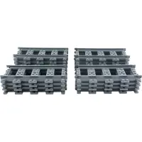 LEGO City Eisenbahn Schienen Gerade 16 Stueck