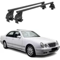 Menabo Dachträger für Mercedes E Klasse W210 Limo 1995-2003 50kg Stahl Schwarz