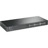 TP-LINK 24-Port-Gigabit-Rackmount-Switch, Unmanaged, Gigabit Ethernet (10/100/1000), Vollduplex, Rack-Einbau, 1U