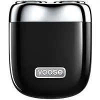 Yoose -MINI 2 Leichter Rasierer, Legierungsmaterial, stilvoller und tragbarer Rasierer, einfach zu reinigen und zu pflegen,Schwarz