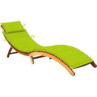 Prolenta Maison Exclusive - Sonnenliege mit Auflage Akazie Massivholz