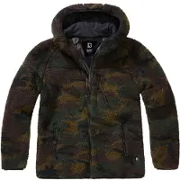 Brandit Women Teddyfleece Jacket Hooded woodland, 3XL