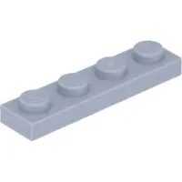 LEGO : 50 Stück Platte 1x4 in Hellgrau