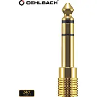 OEHLBACH Mobiler Audioadapter I-Jack Adapter 35/63 3,5mm Buchse auf 6,3mm Klinke