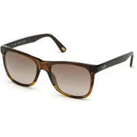 Web - Sonnenbrille für Herren WE0279- quadratische Tropfenform, Farbe dunkles Havanna., Gläsern farbe braun verspiegelt,