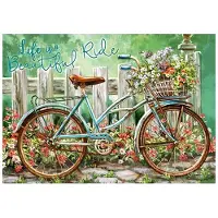 Castorland 500 Piece Jigsaw Puzzle, Beautiful Ride, Bicycle, Art Puzzle, Adult Puzzles, B-52998