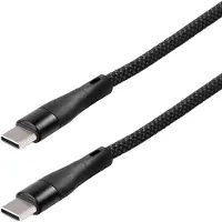 Transmedia 1,5m Lade- Daten- Magnetkabel USB Typ C mit E-Marker Chip QC3 100W bis 480Mbps