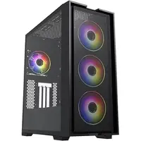 Hiditec H2 AIR ARGB, Tower, PC, Schwarz, ATX, EATX, ITX, micro ATX, Stahl, Multi