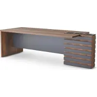 Xl Moebel Gmbh Bürotisch Braun Grau Zweifarbig Modern Design Arbeitszimmer Rechteckig