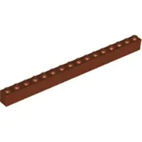 LEGO 50 Stück 2465 Stein Brick 1x16 Part Basic Steine 50 Rotbraun