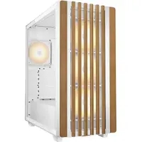 Sharkoon REBEL C70G RGB, Full Tower, PC, Weiß, Holz, ATX, micro ATX, Mini-ITX, Metall, Gehärtetes Glas, Multi