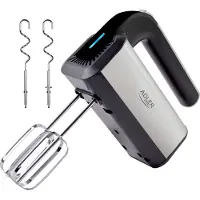 Adler AD 4225, Handmixer, Schwarz, Silber, Kneten, Mixen, 0,96 m, Edelstahl, 800 W