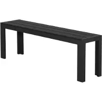 Ebuy24 Ikky Gartenbank, 132 cm schwarz/schwarz.