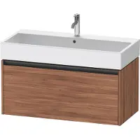 Duravit Ketho.2 Wastafelonderkast 98,4x46x44 cm Mat Noten