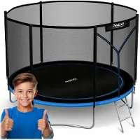 Neo-Sport Neo Sport Gartentrampolin 183 cm mit Innennetz und Leiter (NS-06Z221)