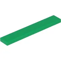 LEGO 1x6 Fliesen 6636 - 10 Stück Grün