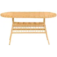 AEA Esstisch GartenMöbel Rattan Terrasse Balkon Luxus Design Modern Hochwertiges Lux