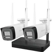 HiLook Kamerasystem IKS-2044BH-PH/W mit 2 Kameras, 2560x1440 Auflösung, WLAN & Ethernet