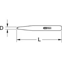 Ks Tools Körner 963.2553 Aluminium-Bronze (Nicht-Eisen-Legierung) 200g