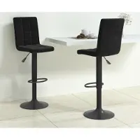 vidaXL "im Angebot" Barhocker 2 Stk. Schwarz Samt - Barhocker CC13130