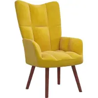 Prolenta Maison Exclusive - Relaxsessel Senfgelb Samt