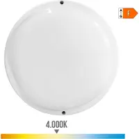 EDM Wandleuchte de Wand 32446 White Plastic F 18 W 120 W 1820 LM Sensor de Motion Sensor de light Round (4000 K)
