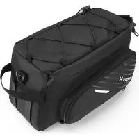 Wozinsky WBB22BK, Sattel, Fahrradtasche, Nylon, Schwarz, 9 l, 380 mm