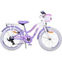 Volare Lovely Kinderfahrrad - Mädchen - 20 Zoll - Lila - 7 Gänge