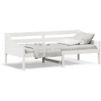 vidaXL Tagesbett ohne Matratze Weiß 80x200 cm Massivholz Kiefer
