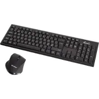 Sandberg Wireless Office DesktopSet Nor, Kabellos, RF Wireless, Mechanischer Switch, QWERTY, Schwarz, Maus enthalten