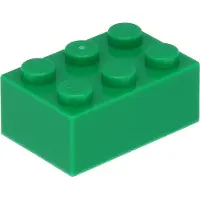 LEGO 2x3 Stein 3002 - 250 Stück Grün
