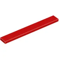 LEGO 1x8 Fliesen 4162 - 50 Stück Rot