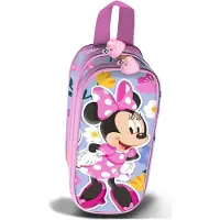 KARACTERMANIA Disney Minnie Maus Spring 3D Doppelfedermäppchen, Lila