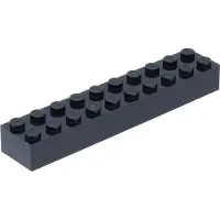 LEGO 2x10 Stein 3006 Schwarz 50 Stück