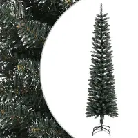 Prolenta Maison Exclusive - Künstlicher Weihnachtsbaum mit Ständer Schlank Grün 210 cm PVC