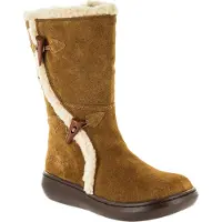 Rocket dog - Damen Winterstiefel "Slope", Wildleder (Kastanienbraun/Weiß)