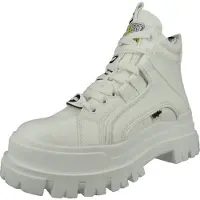 Buffalo Aspha NC Mid Frauen Schnürung klobige Sohle Vegan Turnschuhe Weiß – undefined / Weiß