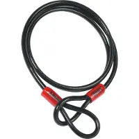 ABUS Schlaufenkabel Cobra 10 - Stahlseil mit Kunststoff ummantelt - Sicherung für Fahrrad- und Motorrad-Zubehör - 2,2 Meter lang, 10 mm stark